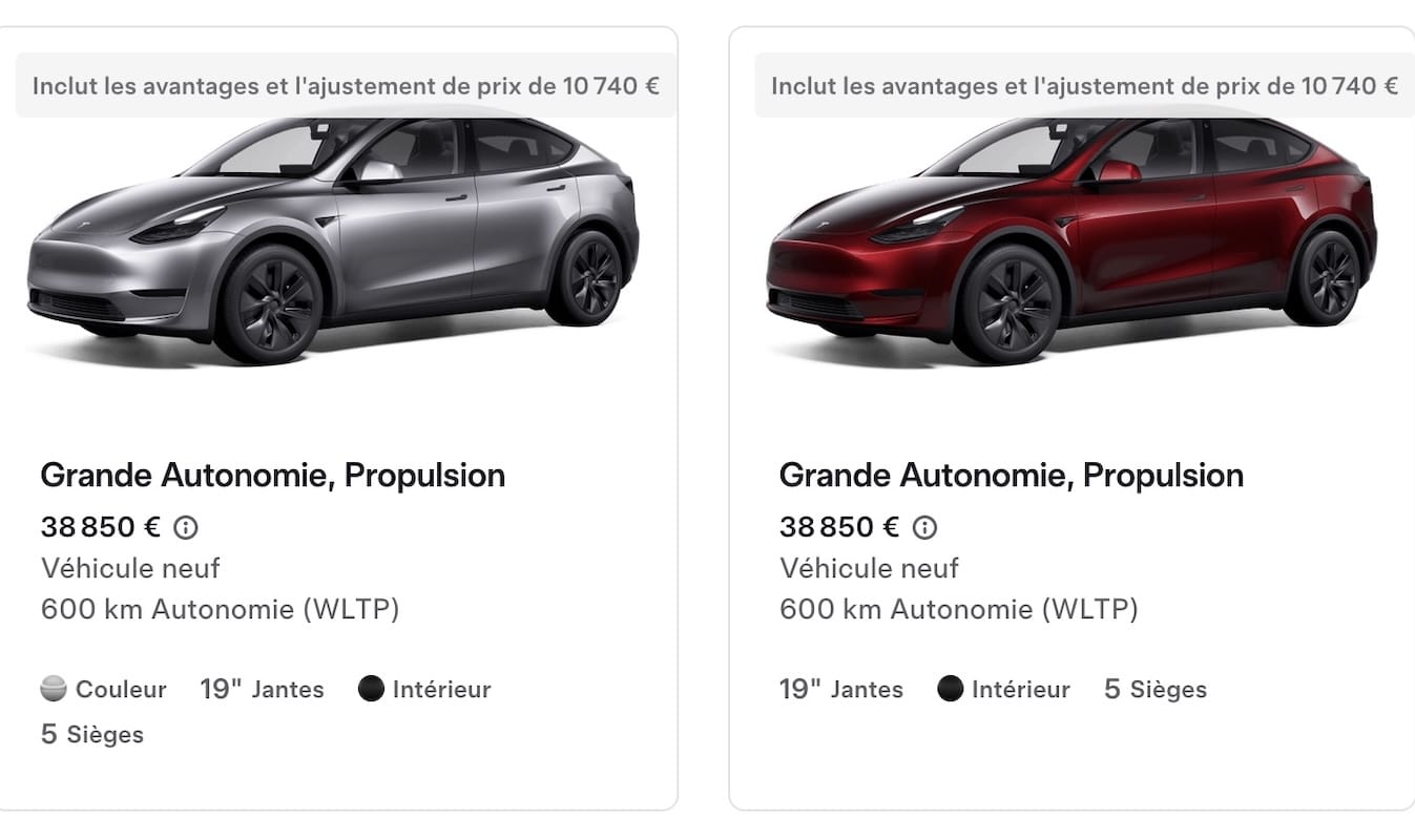 Nouvelles normes Tesla Model Y