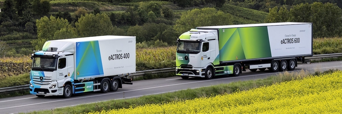 Camion électrique Mercedes eActros 400