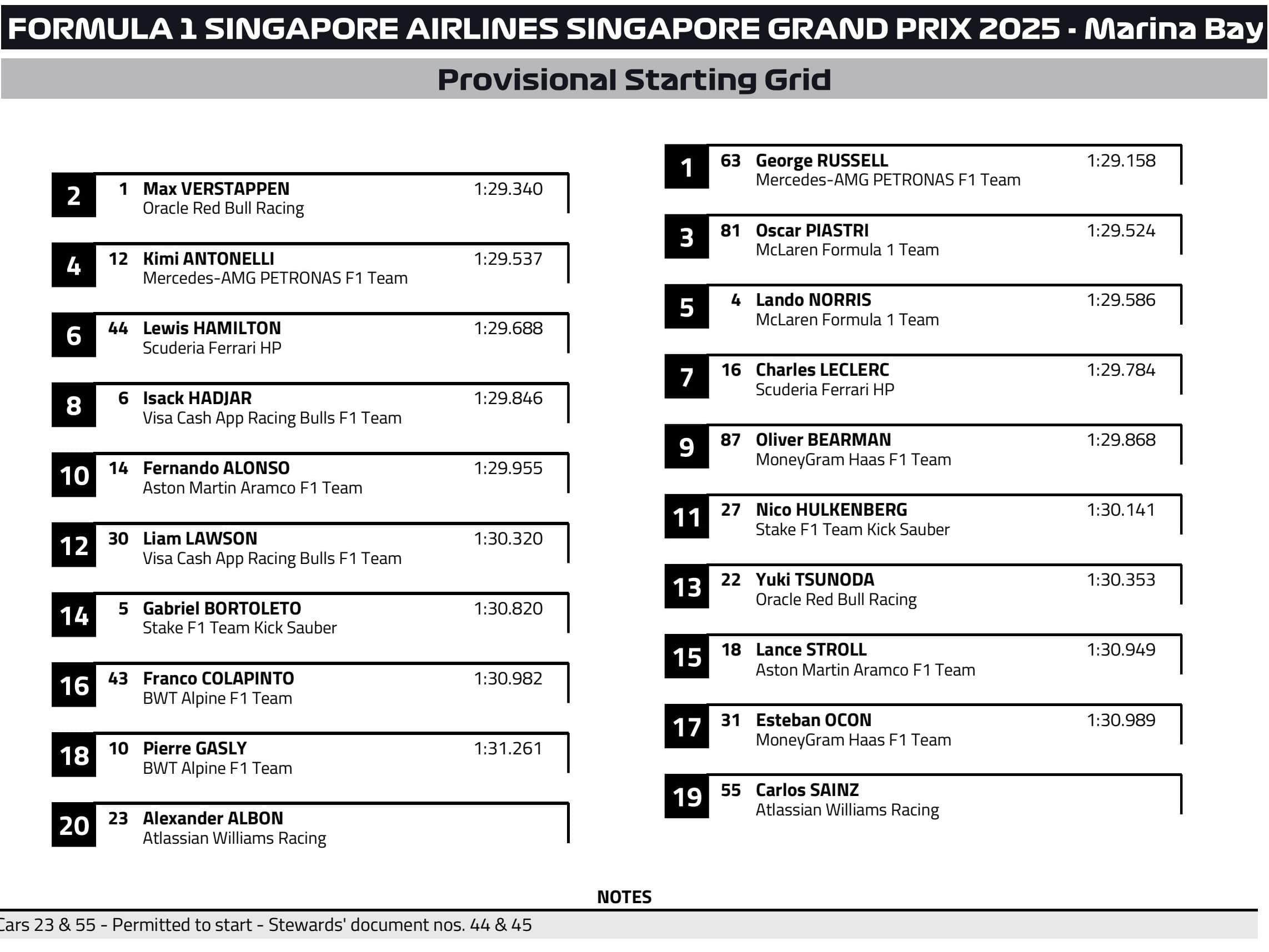 Grand Prix de Singapour