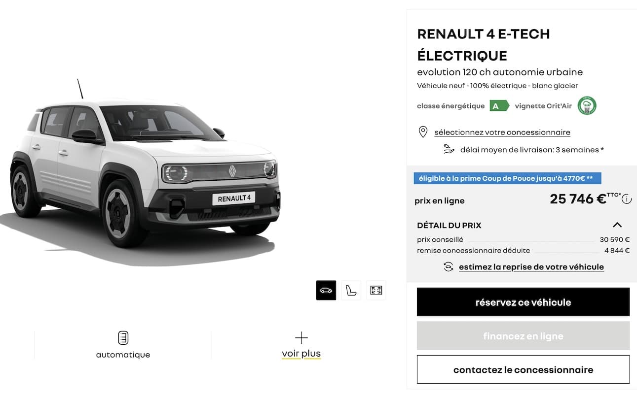 Renault 4 promotion