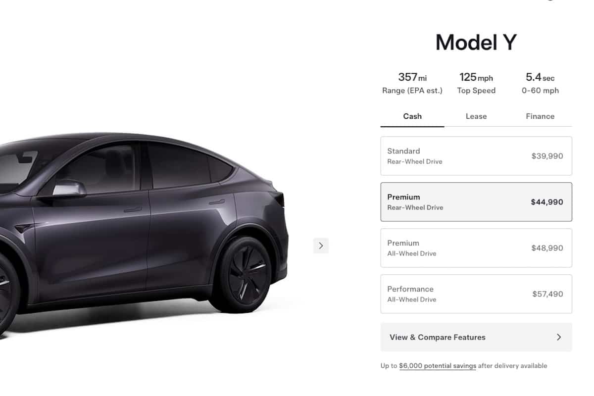 Tesla Model Y 2025 Range