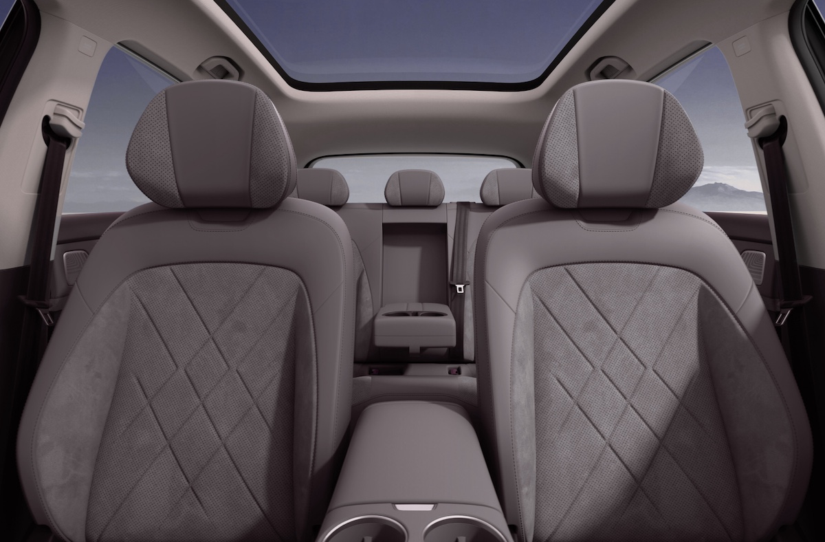 Détails de l'intérieur du MG MGS6 EV