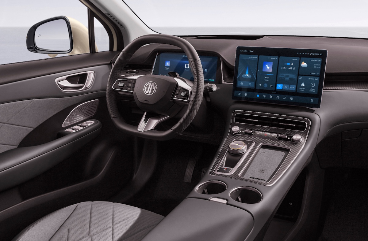 Design du MG MGS6 EV