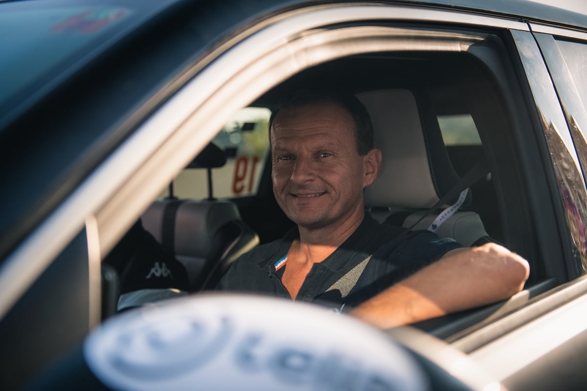 Manu Guigou au volant de l'Alpine A290