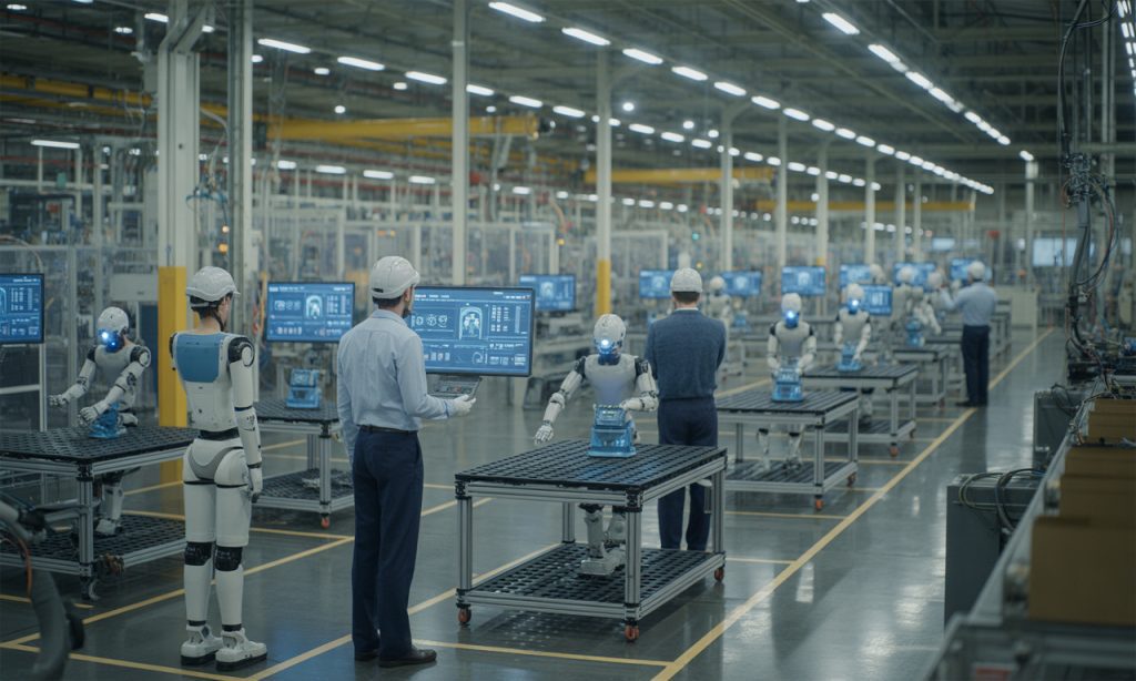 découvrez comment l’intelligence artificielle générative transforme le secteur manufacturier en révolutionnant la main-d’œuvre, améliorant la productivité et l’innovation.